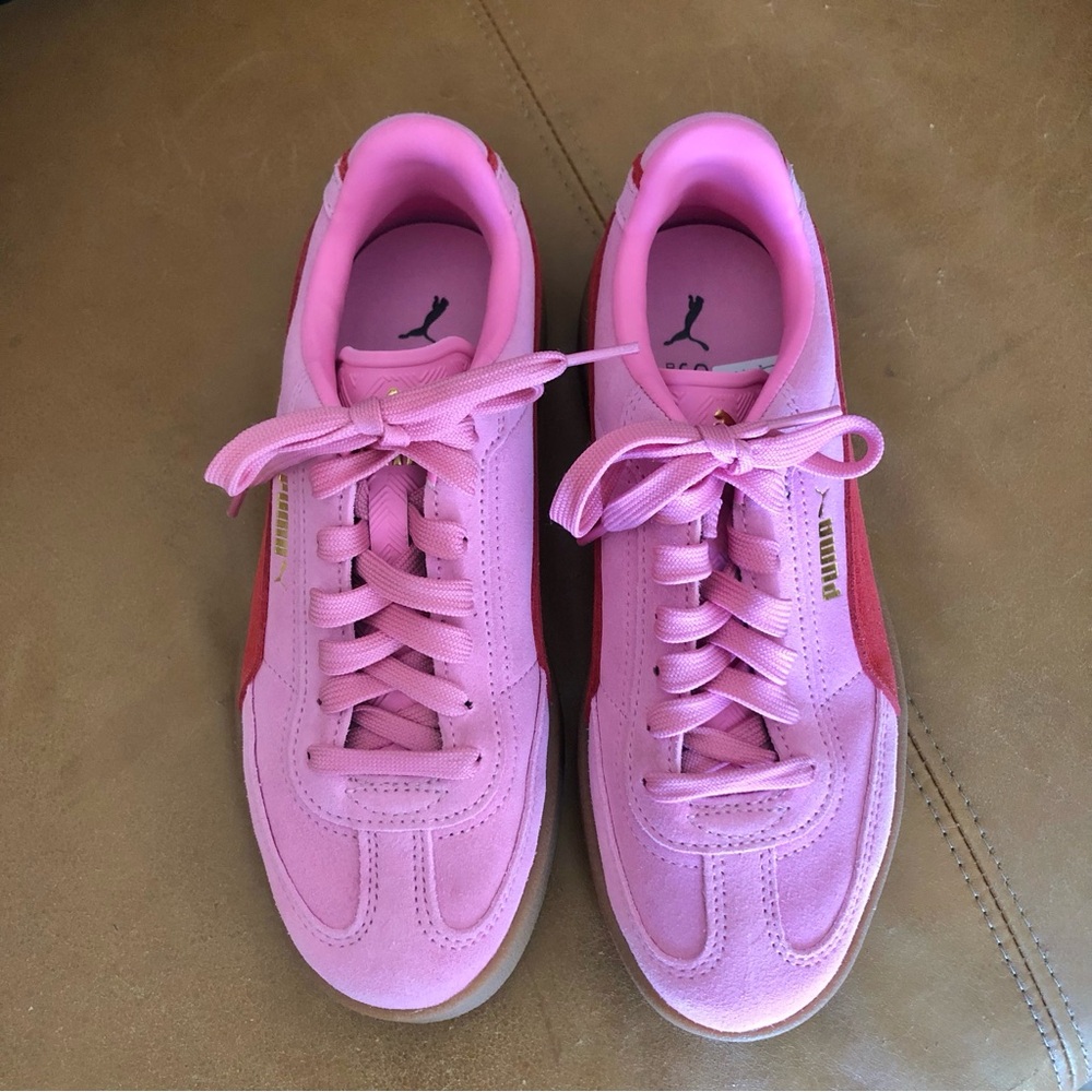 Puma Pink Suede Women's Sneakers